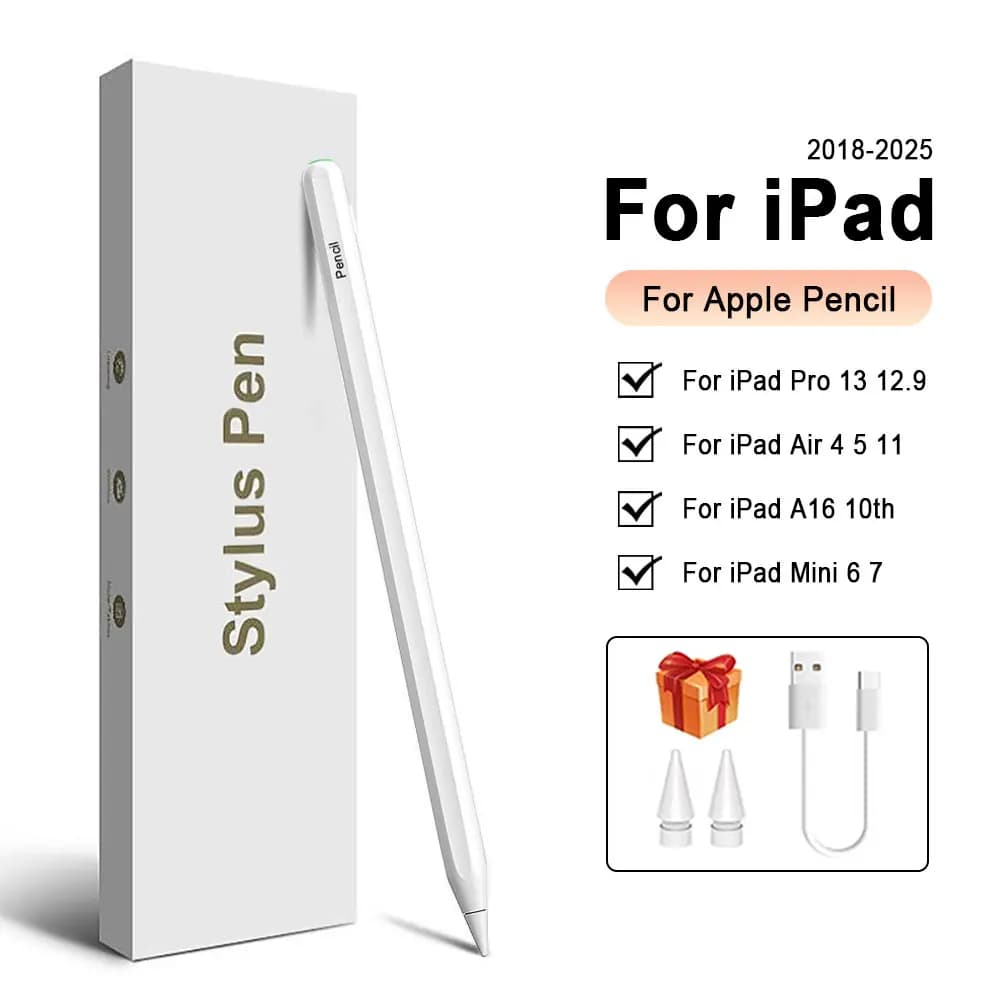 Per Apple Matita Per iPad A16 10th Generation Pro 12.9 Air 13 11 M3 2025 M4 Air 6 4 5 8th 9th Mini 7 10.9 Accessori per penna stilo