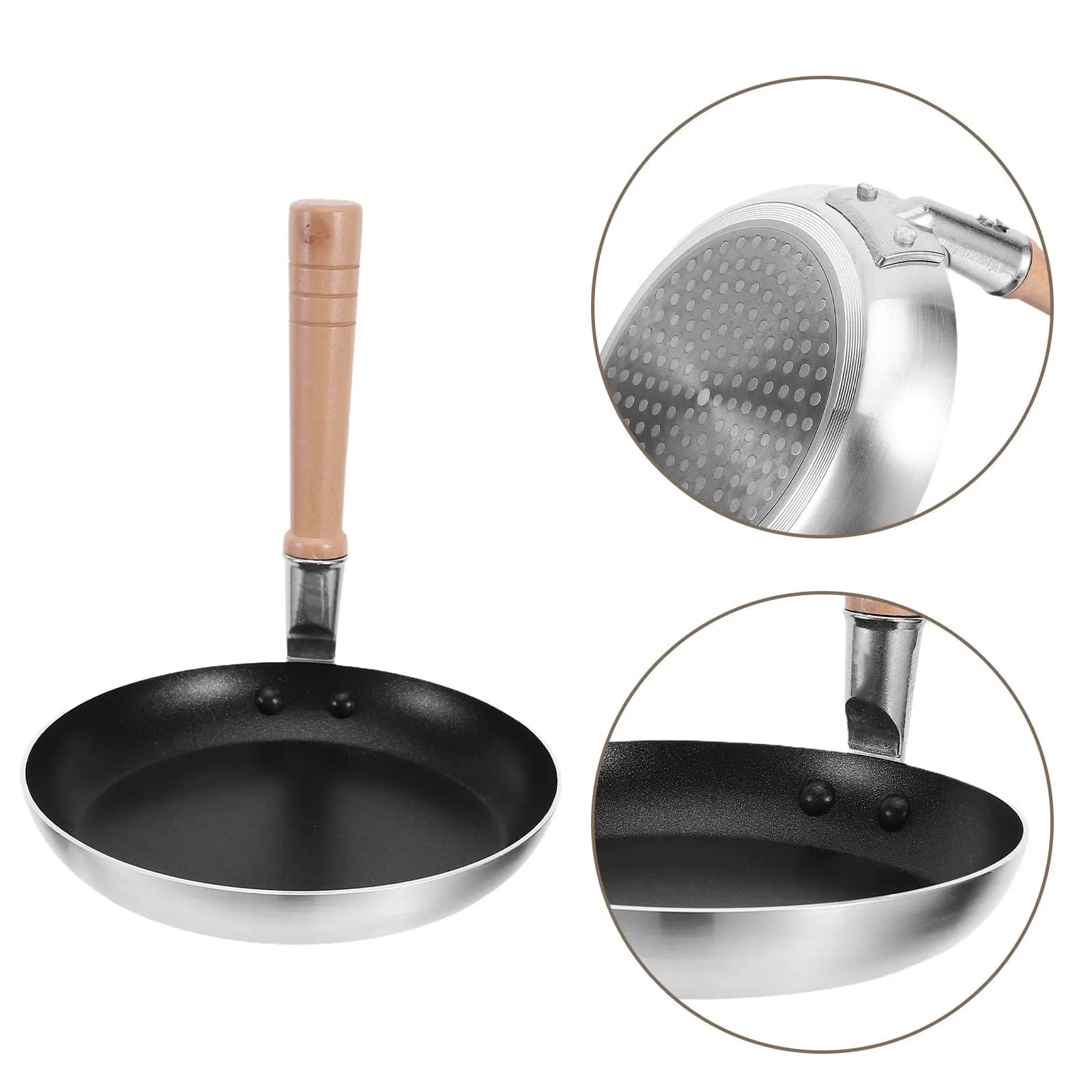 Japanese Omelette Pan Oyakodon Pan Nonstick Flat Bottom Vertical Handle Egg Frying Skillet Pancake Cooker Breakfast Kitchen Tool