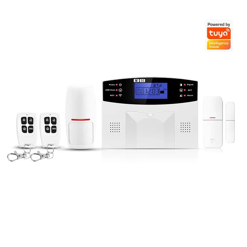 Tuya APP telecomando WIFI + GSM sistema di allarme antifurto dual band rilevatore di movimento PIR contatto porta sensore di allarme di sicurezza domestica
