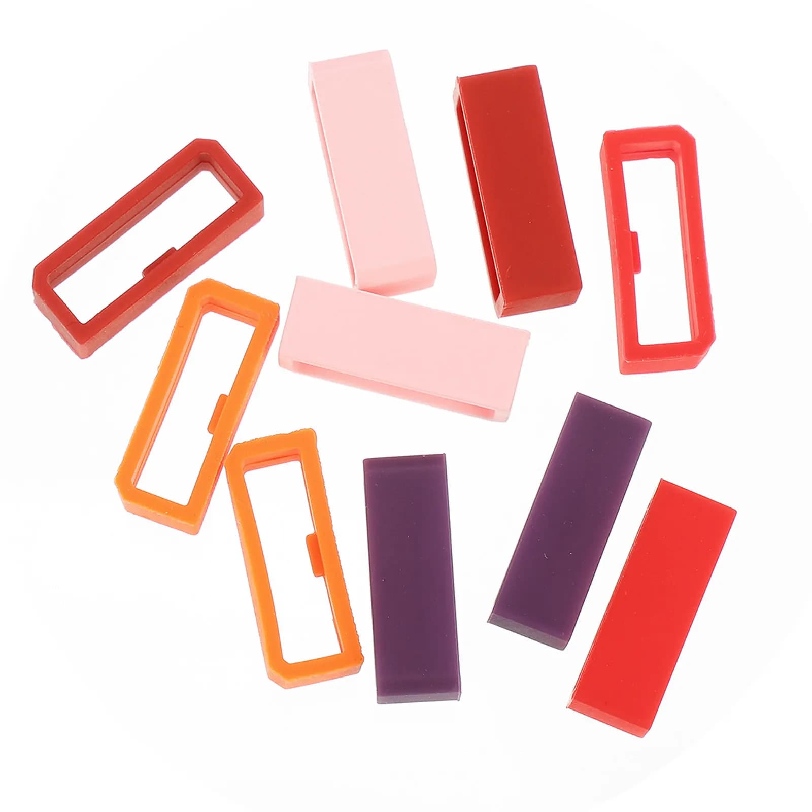 10 Pezzi Anelli di Fissaggio in Silicone per Cinturini Smartwatch, Comodi e Flessibili, Accessori di Ricambio per Orologi