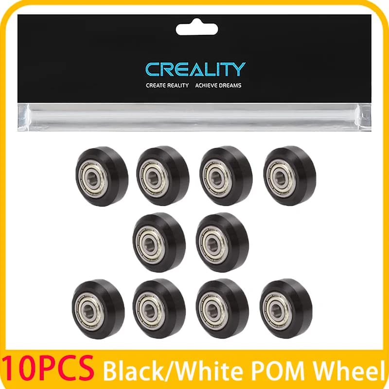 Official Wheel Creality Ender 3, 3D Printer POM Wheel Plastic Pulley 625zz Linear Bearing for Ender 3/V2/Pro/Max/Ender5/CR10 Ser