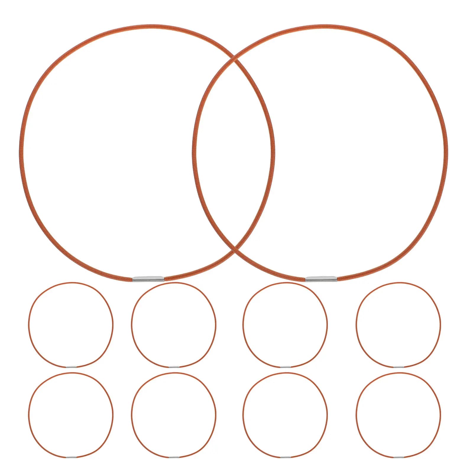 10 Pezzi Elastici in Nylon per Notebook, Chiusura Elastica per Diari di Viaggio, Agende, Organizzatori per Ufficio e Scuola, Fascette di Rilegatura