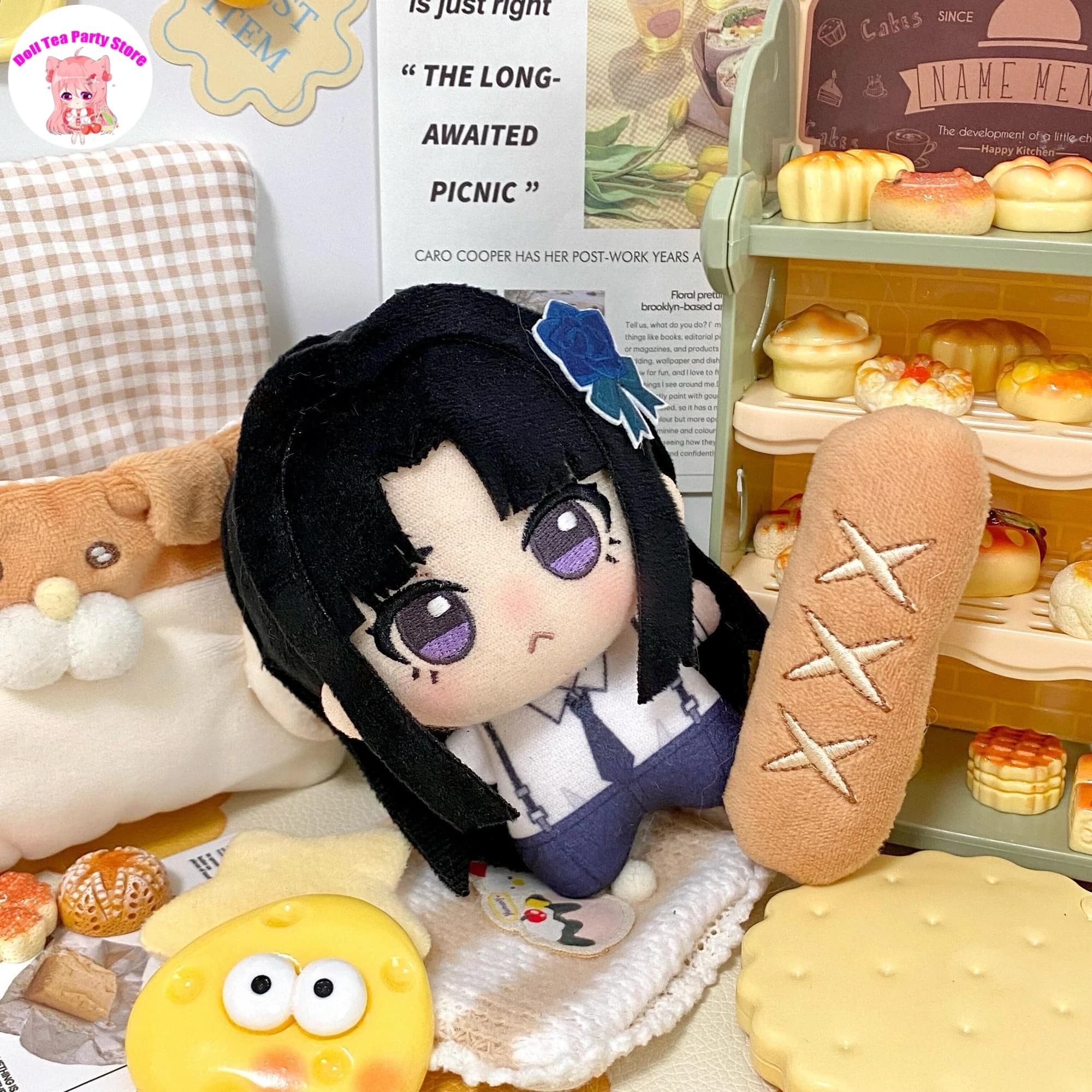 Anime GIRLS BAND CRY SUBARU AWA Cartoon Printed Cotton Doll Pendant Keychain Toy 10cm Plush Starfish Body Dolls Figures Gifts