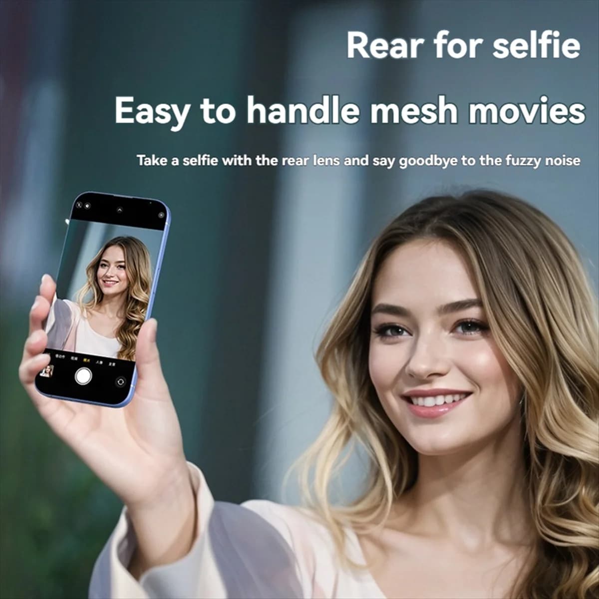 A10I Schermo monitor lanciatore schermo magnetico wireless per telefono cellulare per smartphone Vlog Registrazione video in streaming live BIANCO