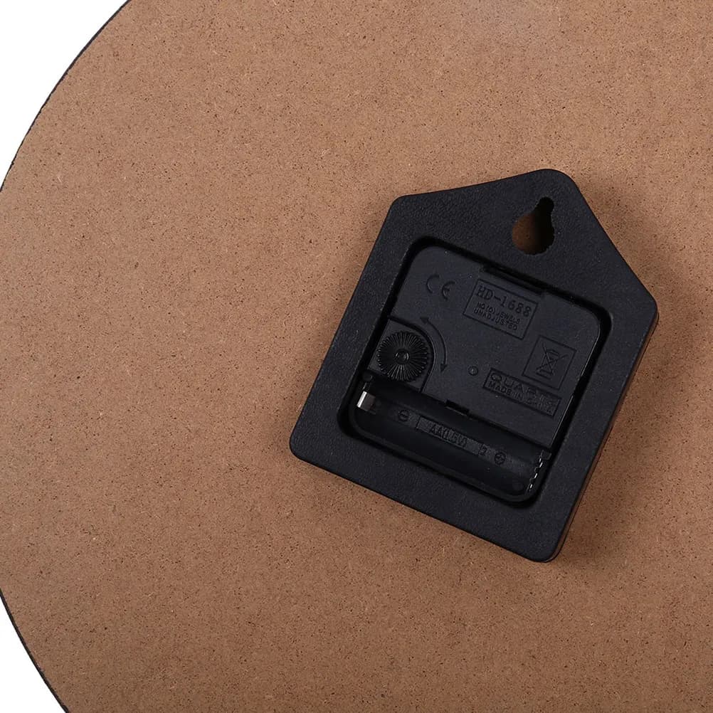 Orologio da Parete in Legno, Design Moderno Rotondo, Silenzioso e Decorativo per Soggiorno, Camera da Letto, Cucina, Ufficio
