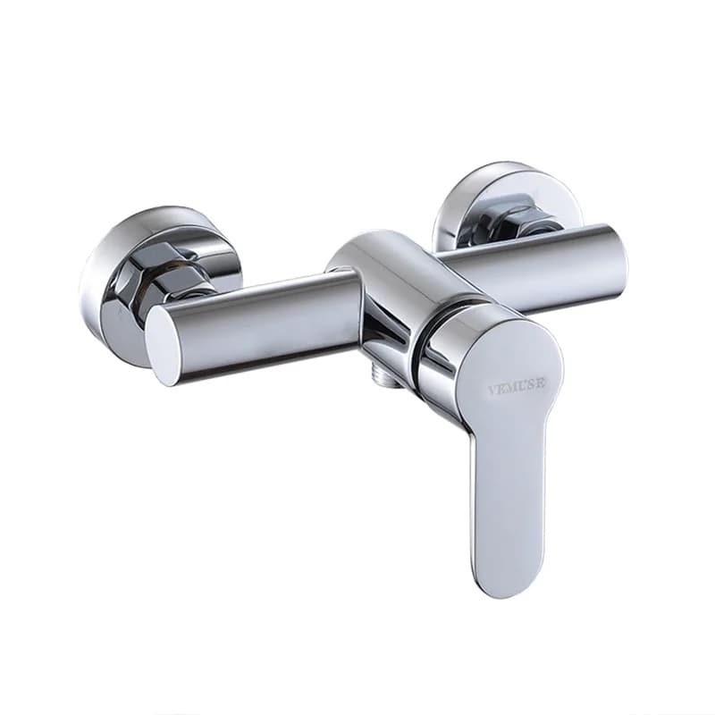 Rubinetto Doccia in Acciaio Inox Placcato per Uso Domestico, Valvola Miscelatrice Nascosta per Bagno Acqua Calda e Fredda, Rubinetto Doccia Monofunzione