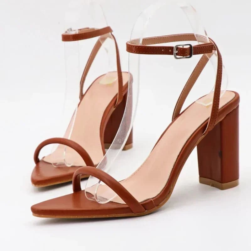 Women's Fashionable High Heel Sandals Stylish Shoes With Sexy Women's High Heel With Open Tip And Ankle Strap