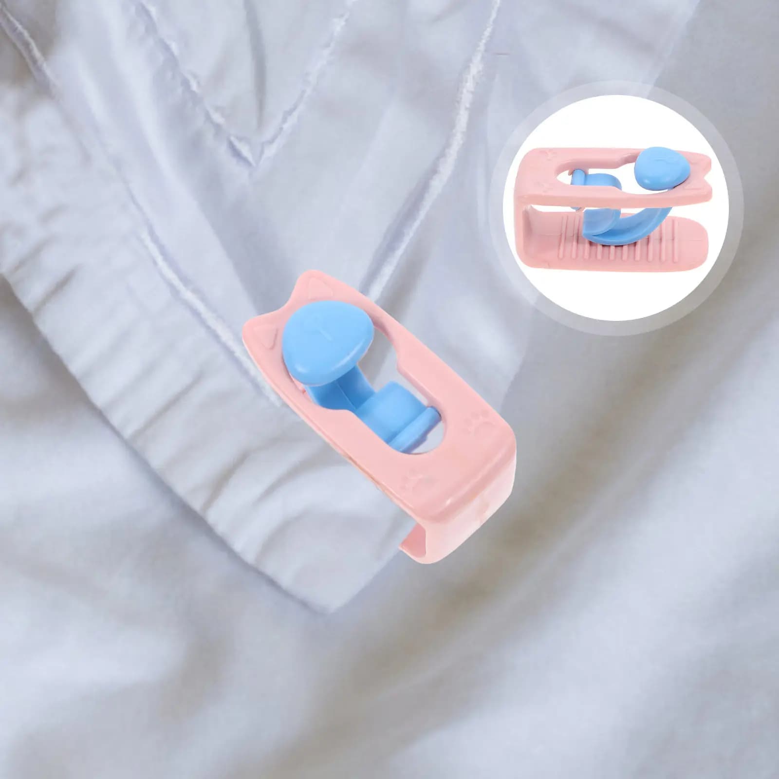 6 clip per trapuntini in plastica, morsetti antiscivolo per lenzuola, trapuntini, biancheria da letto, tende, fissaggi per uso domestico