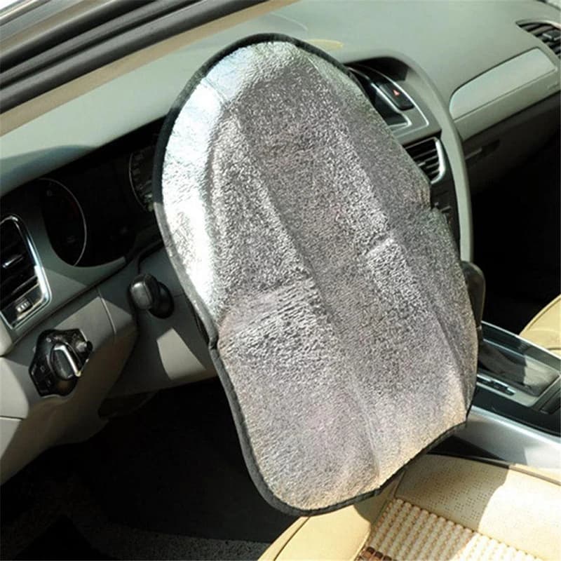 Dual Thickness Sunshade Car Flyer Solar Protection Folder Anti-uv Solar Protection Car Supplies Silver