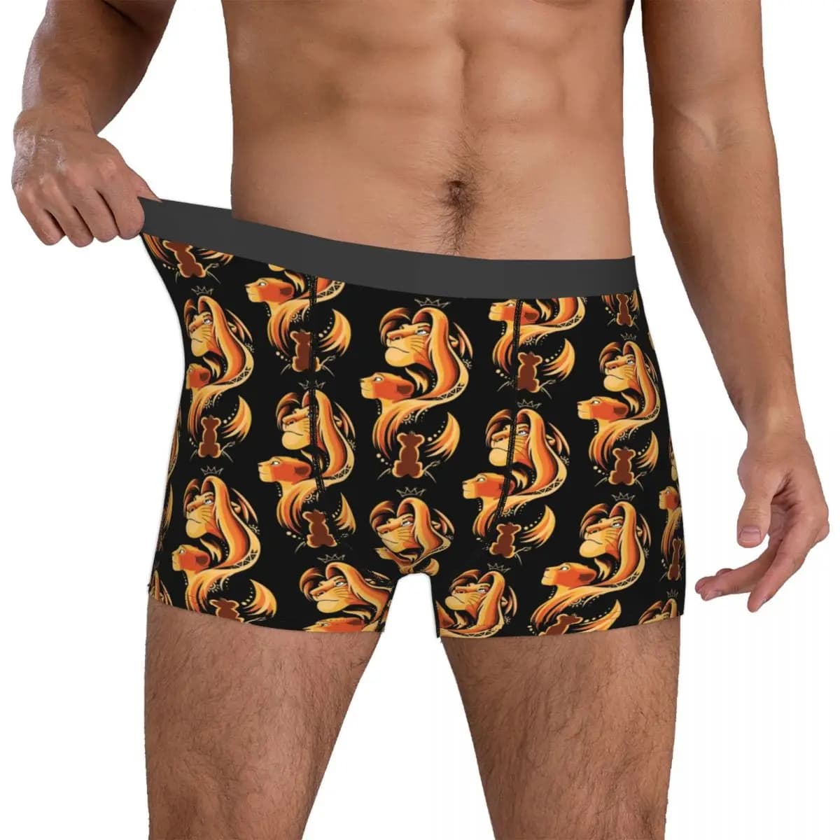 Boxer personalizzati Liones Anime Kinges, slip da uomo Mufasa, biancheria intima, mutande originali