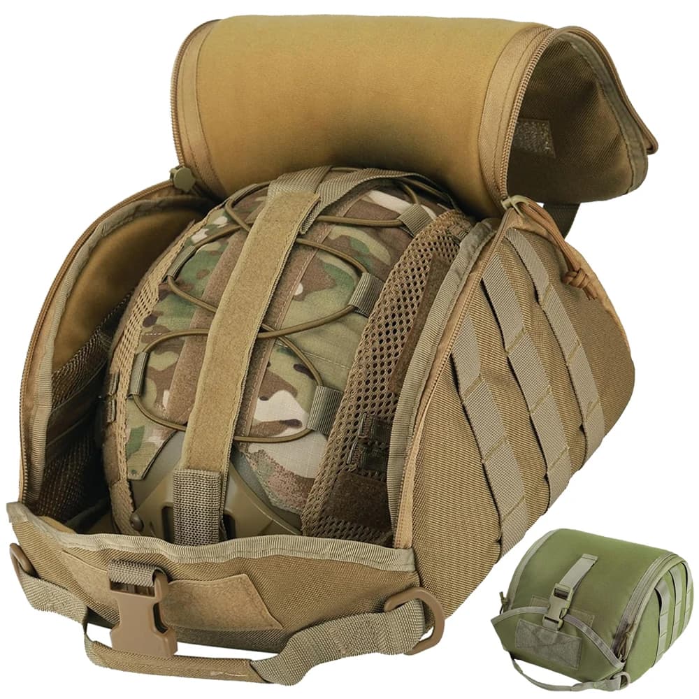Borsa tattica per casco veloce, borsa per riporre il casco, escursionismo all'aperto, sport, moto, ciclismo, custodia per accessori da caccia