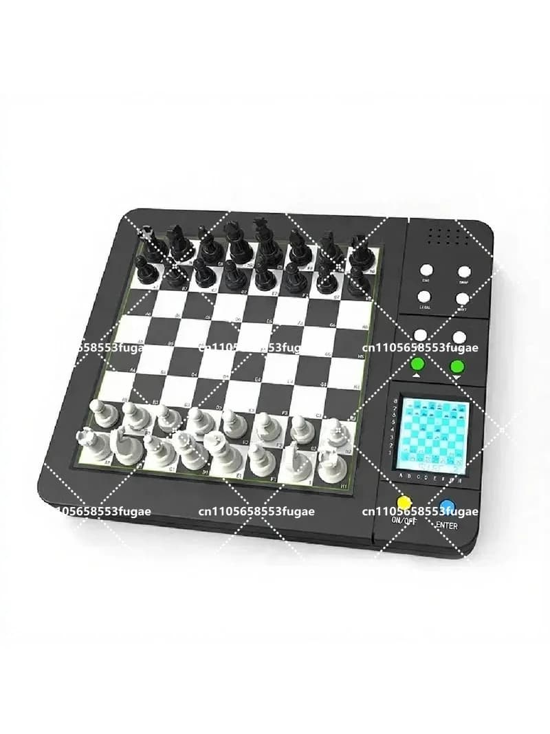 Chess Set for Kids Adults, 2-Player Board Game, Educational Learning Toy with English/German Teaching Guide