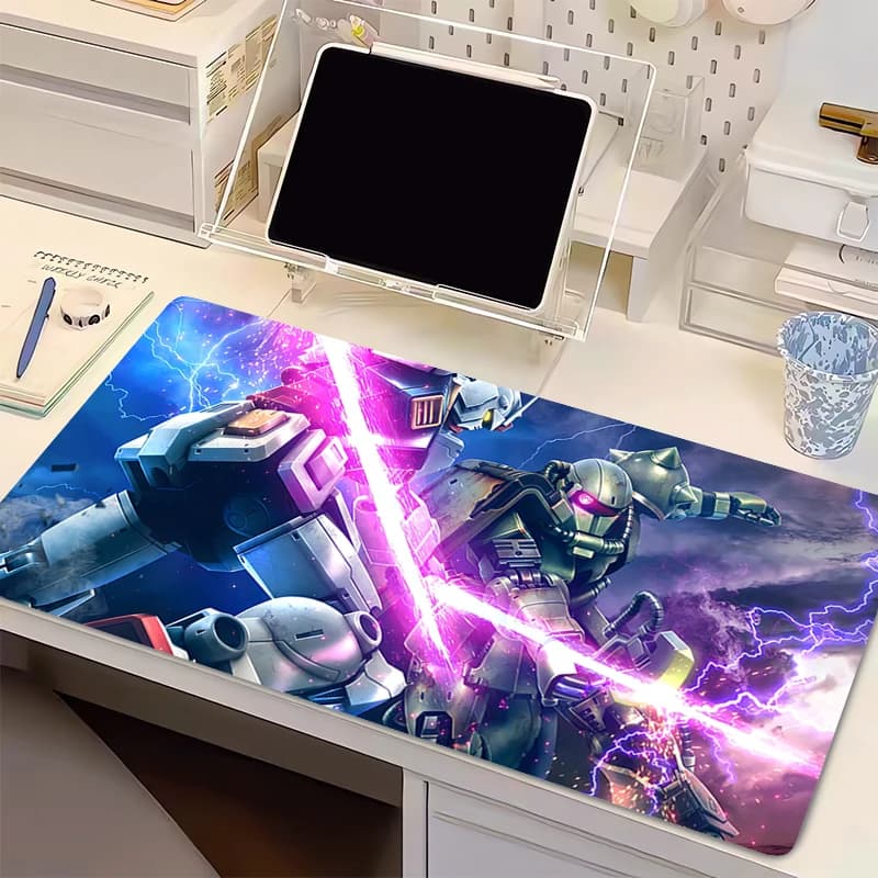Mechanical Warrior G-gundam Z-zaku II Rubber Play Mat for Souls, Computer Keyboard Mat, PC Mouse Mat