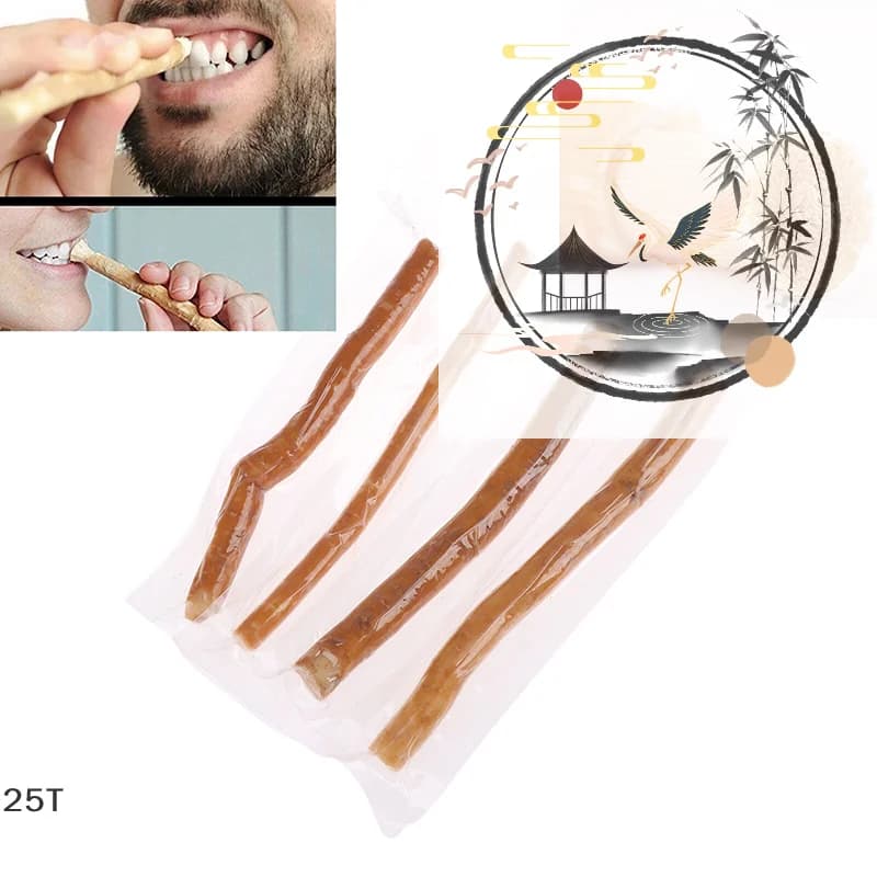Natural toothbrush Miswak Siwak, Traditional Arak Miswaak, White toothbrush Manual, Soft travel brush