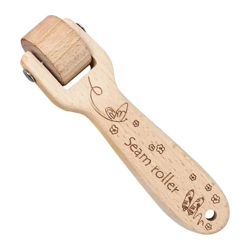 Rullo per cucitura trapuntata Pressa per rullo in legno per quilting Pratici accessori per ruote per trapuntatura Punti strappati per trapunta Cucire tessuti in pelle e