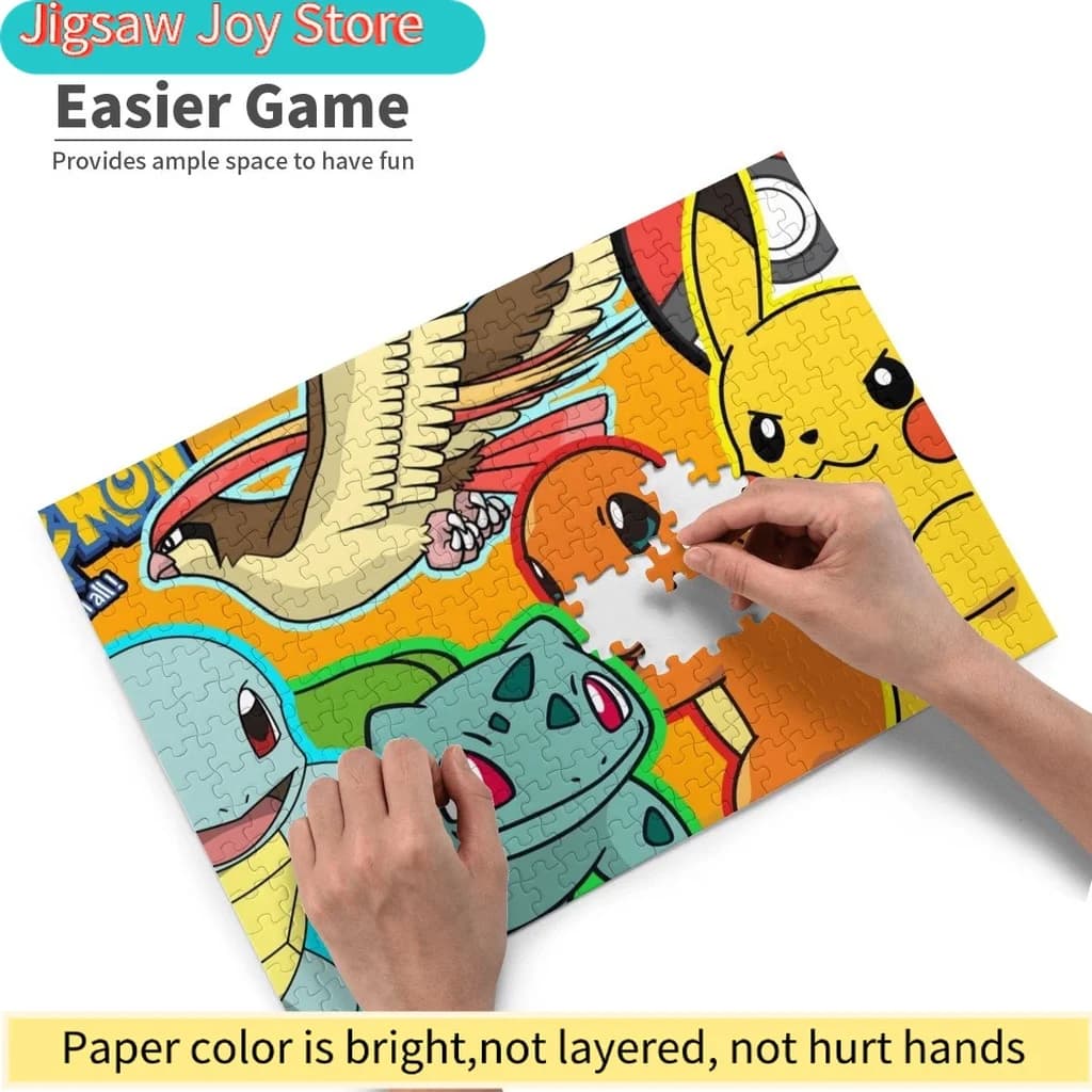 Puzzle educativo Pokemon per adulti, puzzle per figli, puzzle con pezzi per bambini, puzzle con motivi