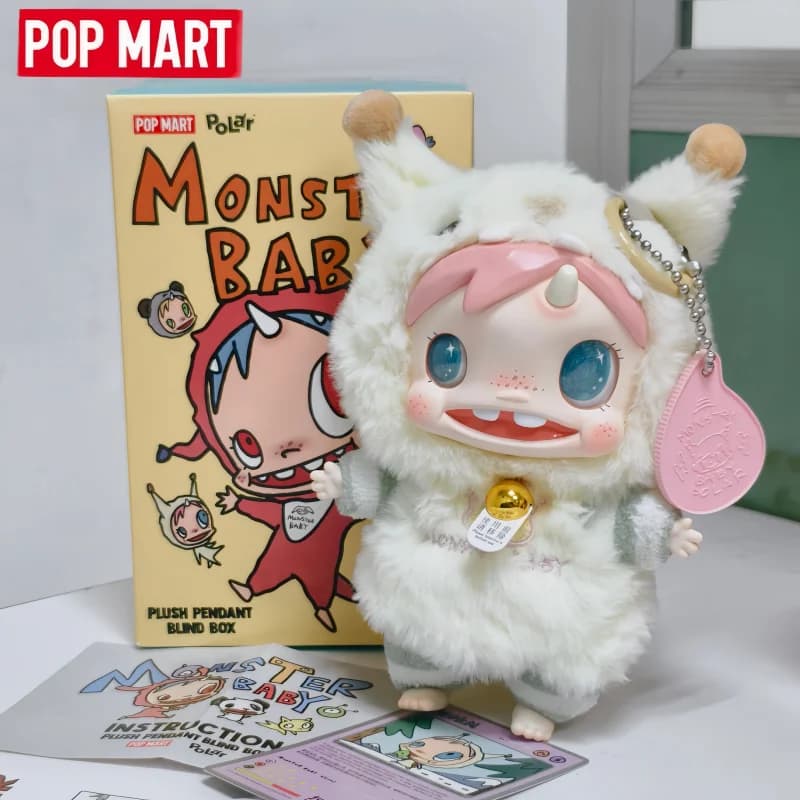 POP MART Original POLAR Monster Baby Series Blind Box, Mystery Box, Giocattoli, Bambole, Figure Anime, Ornamenti, Regali di Compleanno