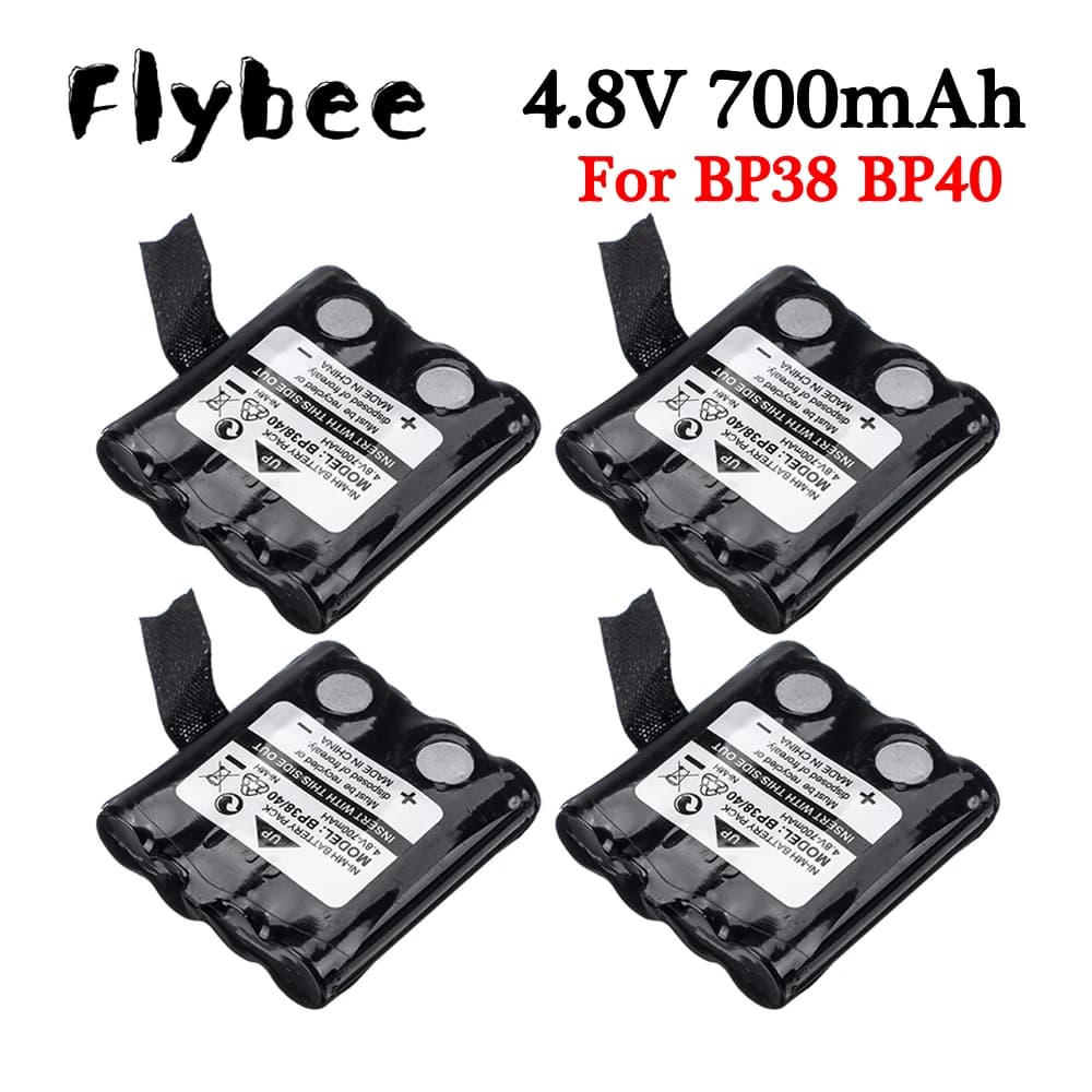 Batteria ricaricabile Ni-MH da 4,8 V per radio Uniden BP-38 BP-39 BP-40 BT-1013 4,8 V 700 mAh per MOTOROLA TLKR T4 T5 T6 T7 T8 Cordless
