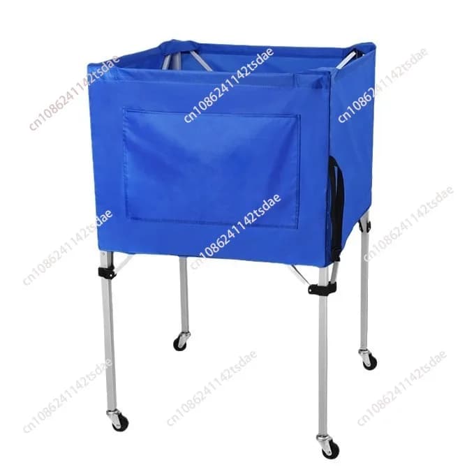 Mobile Volleyball Trolley Portable Aluminum Alloy Cargo Folding Ball Trolley