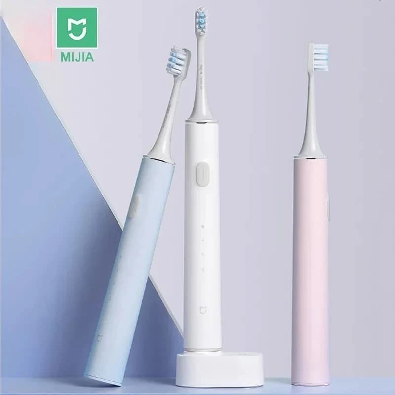 Spazzolino Elettrico MIJIA T500 T300, Spazzola Sonica Intelligente, Pulitore Orale Wireless a Vibrazione Ultrasonica per lo Sbiancamento dei Denti