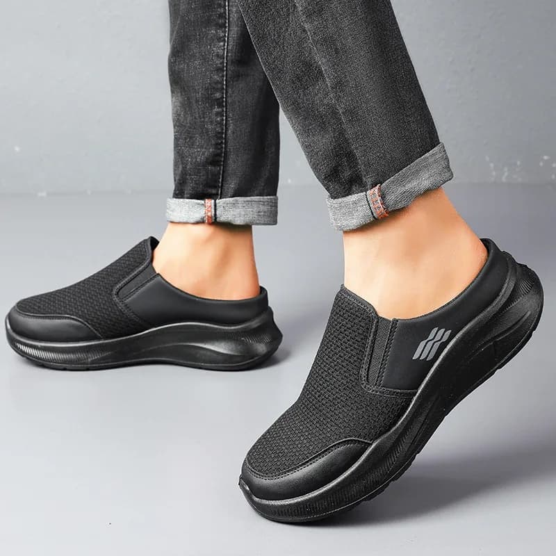 Ciabatte da Uomo Traspiranti con Suola Morbida, Scarpe da Passeggio per Esterni Antiscivolo, Leggere e Comode, Scarpe Casual Estive in Mesh per Uomo