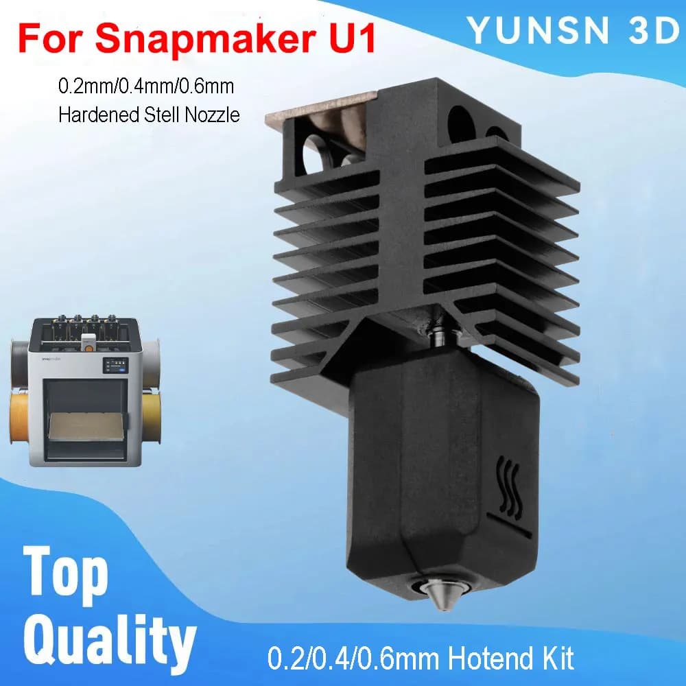 Hotend Kit For Snapmaker U1 High Quality Hardened Stell Hot End Kit For Snapmaker U1 0.2/0.4/0.6mm 3D Printer Replacement Parts