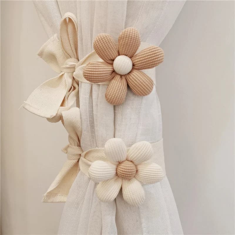 Ins K-Style Stereo Petals Curtain Straps for Kids Car Tent Corda to bind Zanzariera Corda to tie Decoration