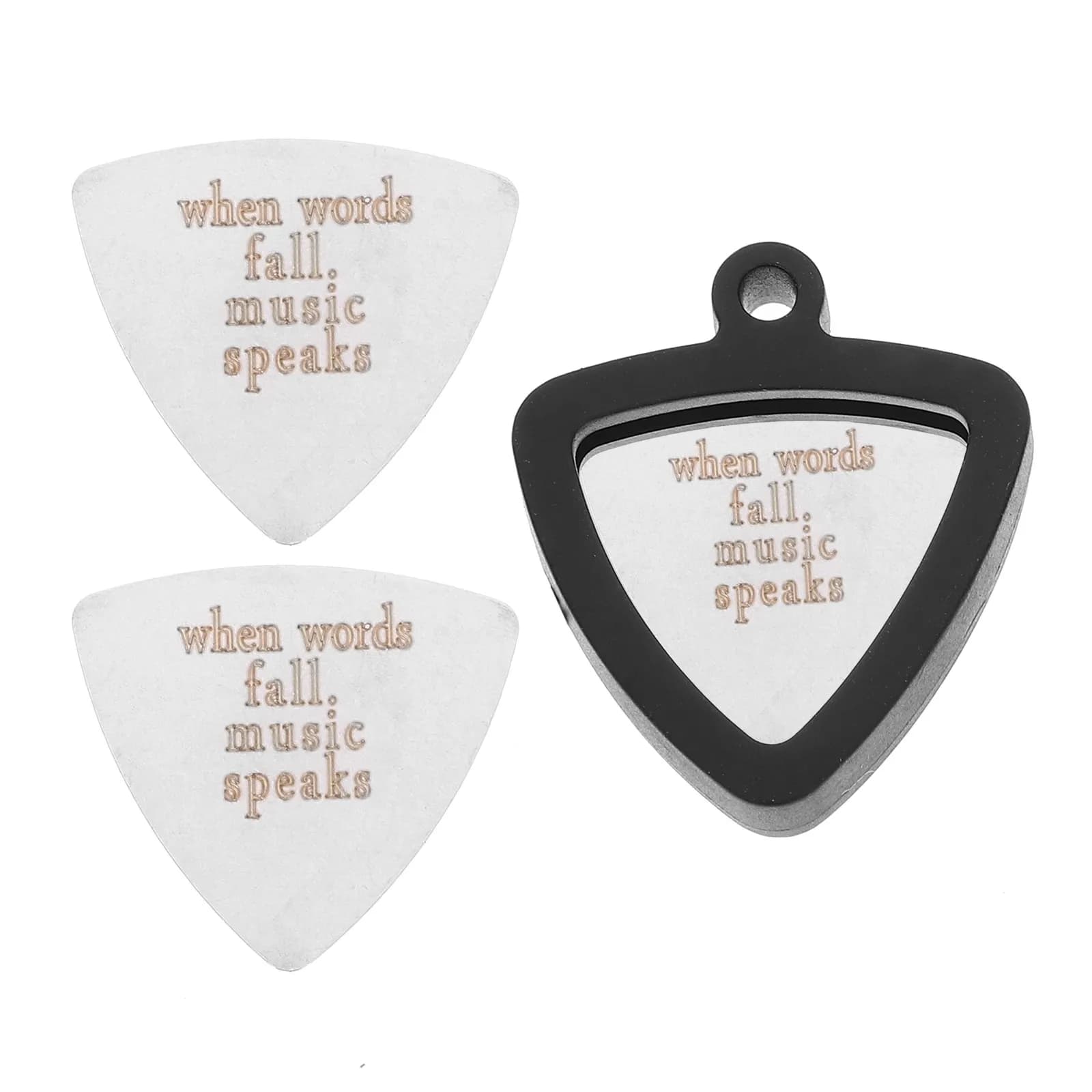 Set di 3 Plettri per Chitarra Robusti e Spessi, Protezione per le Dita, per Pratica ed Esibizioni, per Chitarra Elettrica, Basso, Acustica e Ukulele