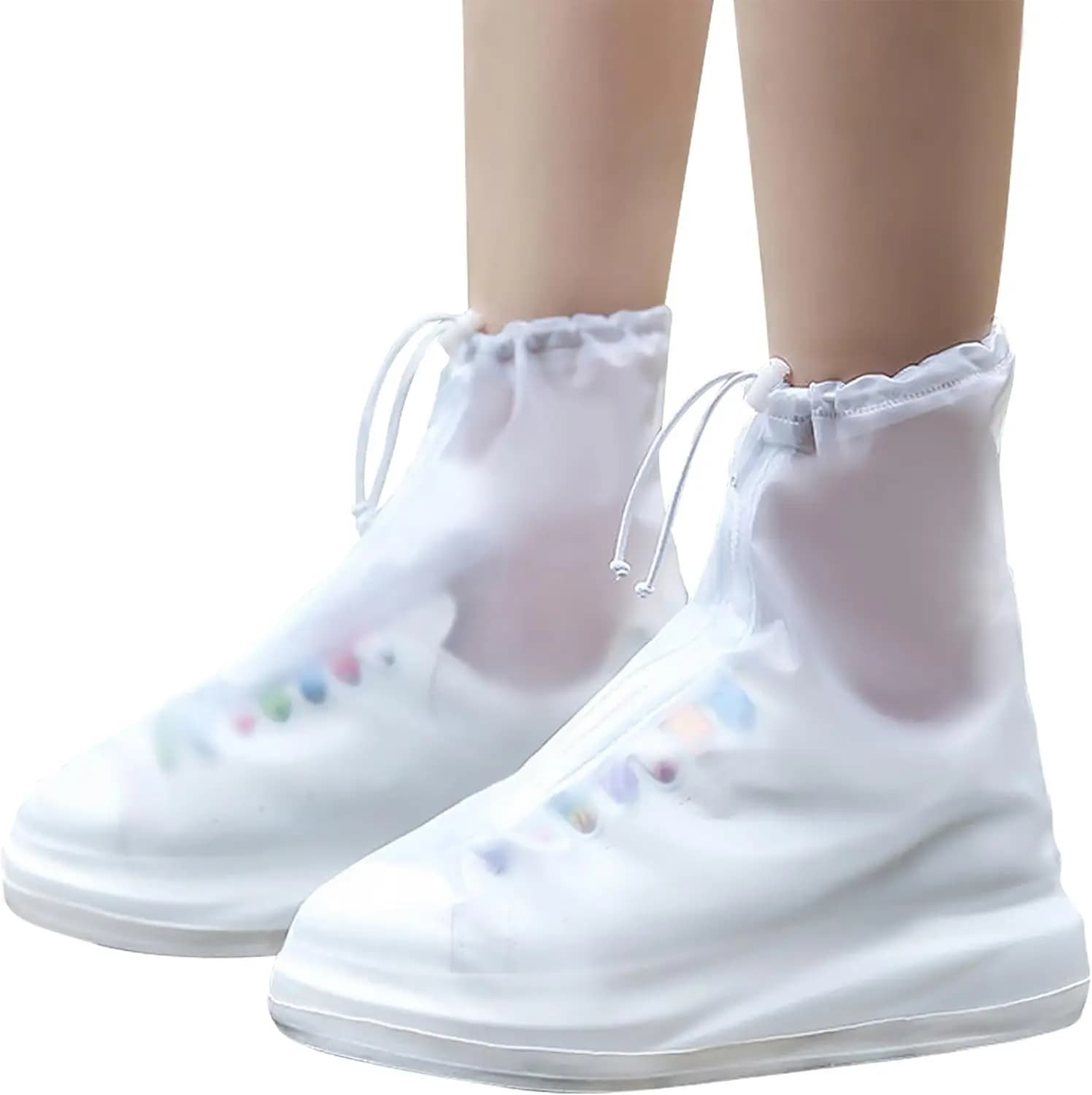 Copriscarpe Impermeabili per Uomo e Donna, Protezioni per Stivali con Cerniera, Antiscivolo, Riutilizzabili, per Escursionismo e Arrampicata