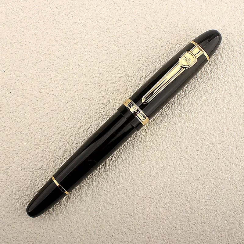 Nuova penna a sfera in metallo Jinhao 159 nera e oro argento 0.7MM penna a sfera con pennino spesso