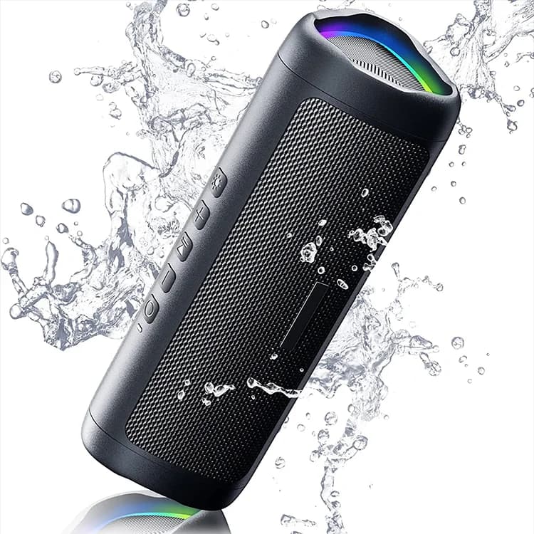 Altoparlanti wireless impermeabili portatili per altoparlanti wireless Bluetooth da esterno IPX6 con luce RGB