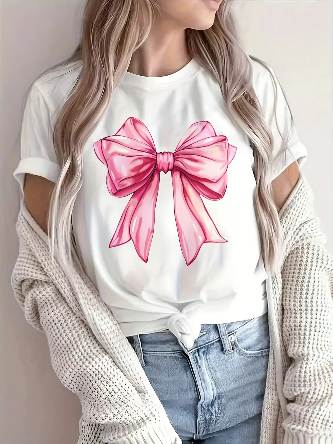 Women'S Palm Tree Print T-shirt - Casual Vacation Short Sleeve Round Neck Top Soft Machine Washable