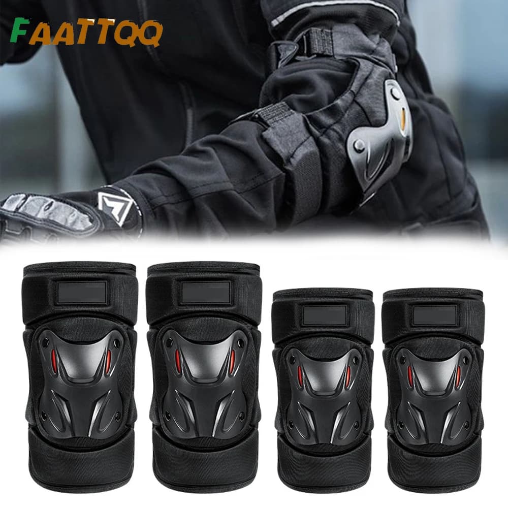 1 pair of knee pads and elbows for motorcycle for roller skating climate neutral skating protective equipment for adults - roller skates