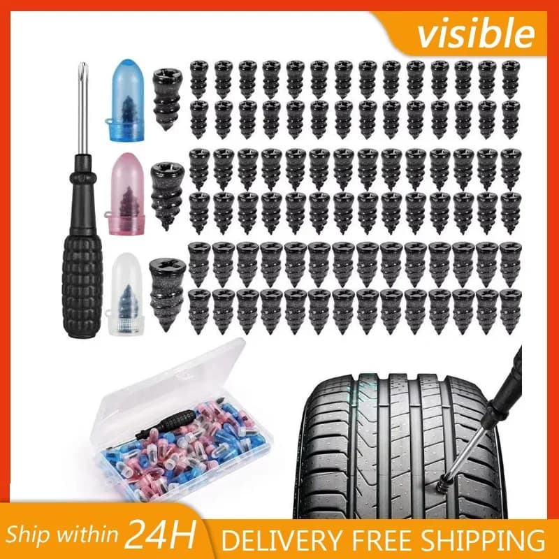 Set di chiodi per riparazione pneumatici per auto Kit di strumenti per riparazione pneumatici di emergenza veloce per auto, moto, camion, vuoto