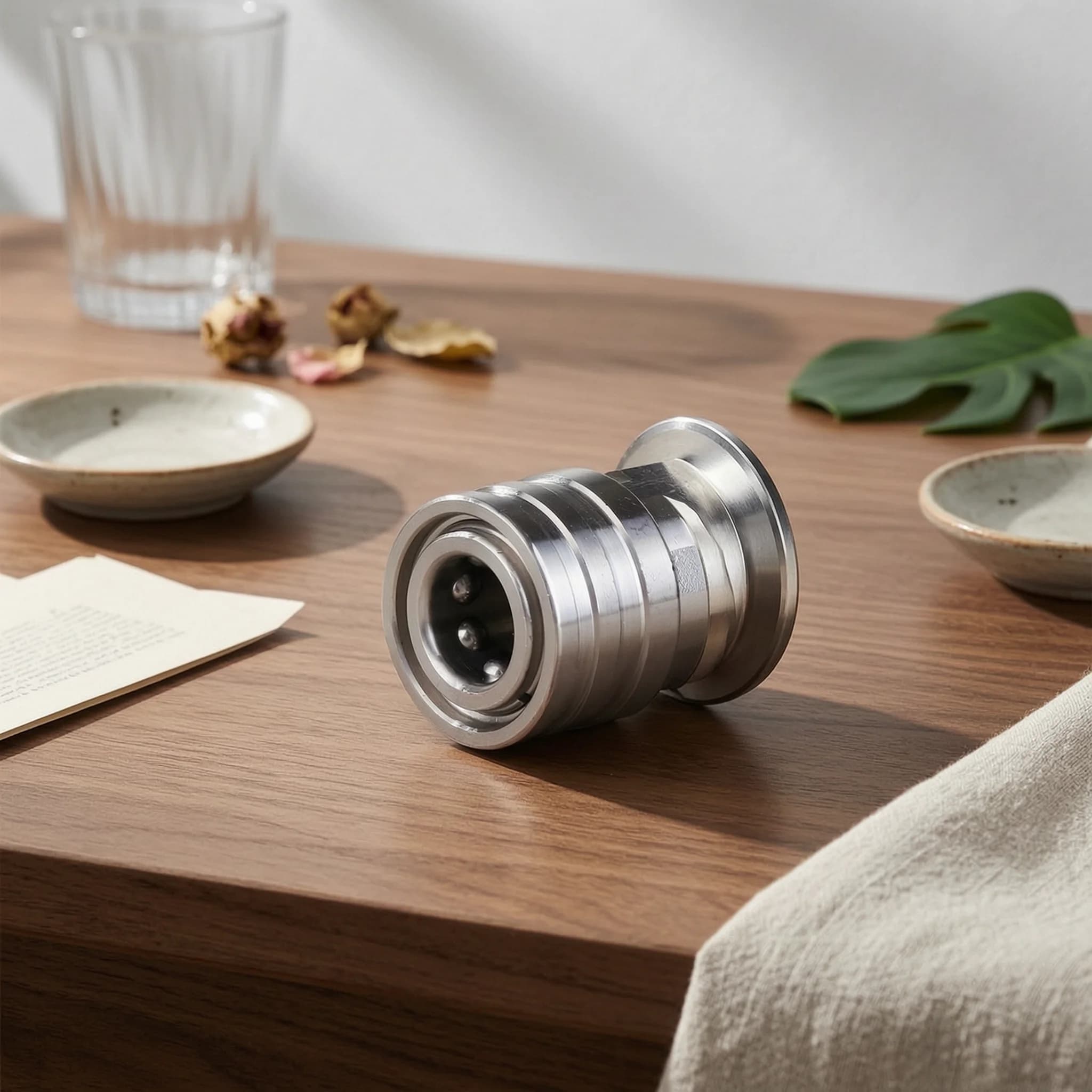 Stainless Steel Hose Adapter Knurled Grip Quick-Connect Hose Fitting Plumbing Part Silver-Colored Easy Instant Connection
