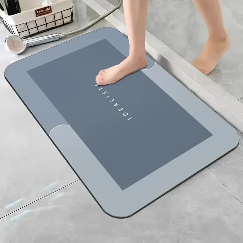 Shower Enclosure Super Absorbent Anti-slip Fast Drying Soft Shower Enclosure Kitchen Camper Bathroom