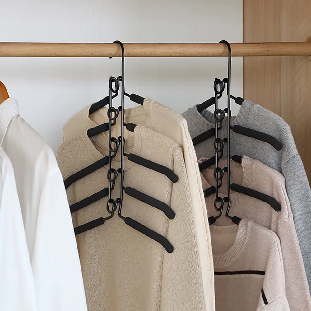 Champ Clothes Drying Rack Mounted Hanger Indoor Space Saving Household One-Piece 5 Layer Detachable BHL1829-FRO