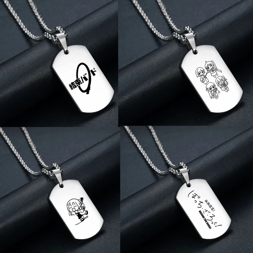 Anime BOCCHI LA ROCCHIA! Collana Gotou Hitori Ijichi Nijika Yamada Ryo Cosplay Prop Plettro per chitarra Accessori pendenti Regalo di Natale