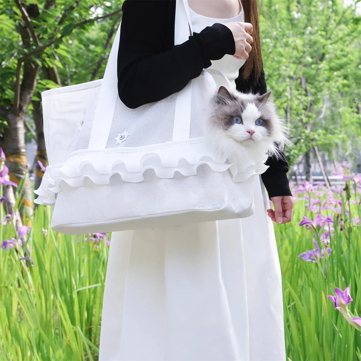 Trasportino per cani e gatti per animali domestici borsa per gatti con lati morbidi trasportini per animali cucciolo da viaggio Carry As A Toy Of Fabric Pet Home