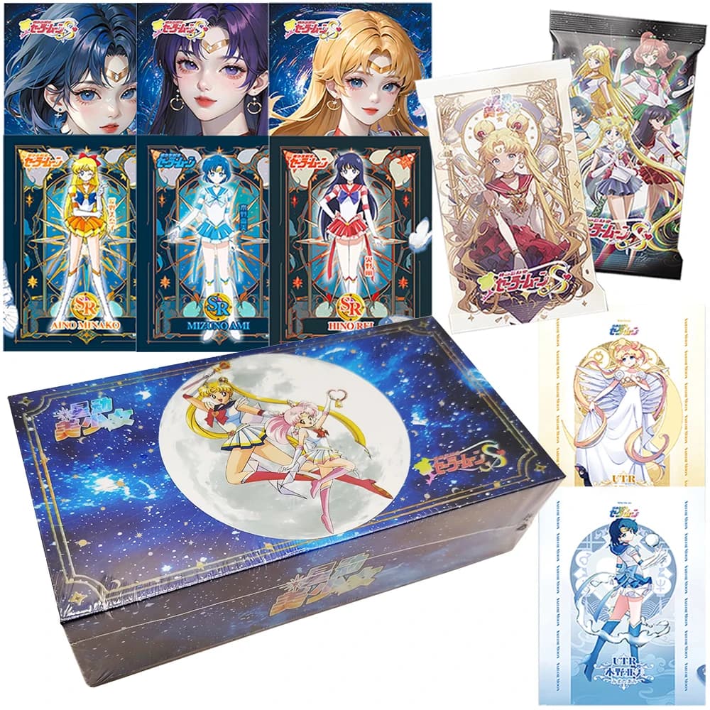 Sailor Moon Anime Scheda periferica Ragazza magica giapponese Cornice per foto squisita creativa Carta per personaggi a tema Regalo di Natale per bambini
