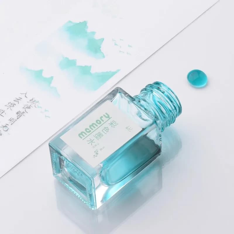 Inchiostro per penna stilografica da 5 ml 24 colori Inchiostro sfumato colorato a base di carbonio per penna a immersione Materiale scolastico artistico sicuro non tossico Cancelleria