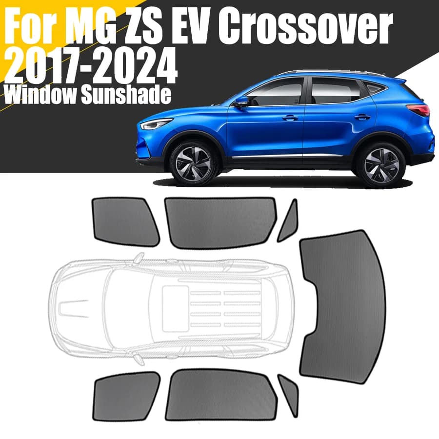 Personalizzato Finestra di Automobile Parasole Per MG ZS EV Crossover 2017 - 2024 Tenda Maglia Parabrezza Anteriore 2019 2020 2021 2022 2023