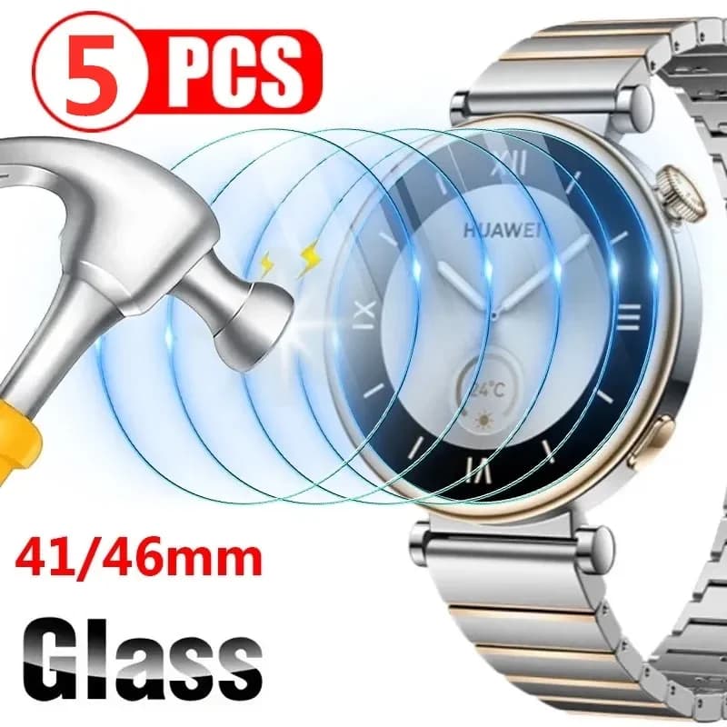 Proteggi schermo 2.5D per Huawei Watch GT4 41mm / 46mm Protezione in vetro temperato per Huawei Watch GT 4 Pellicola in vetro antigraffio