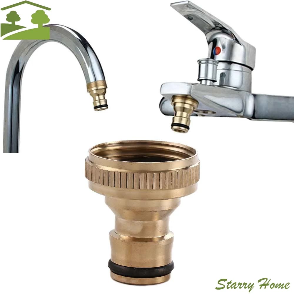 Utile Adattatore Rapido in Ottone per Tubo da Giardino con Filettatura Maschio da 3/4''