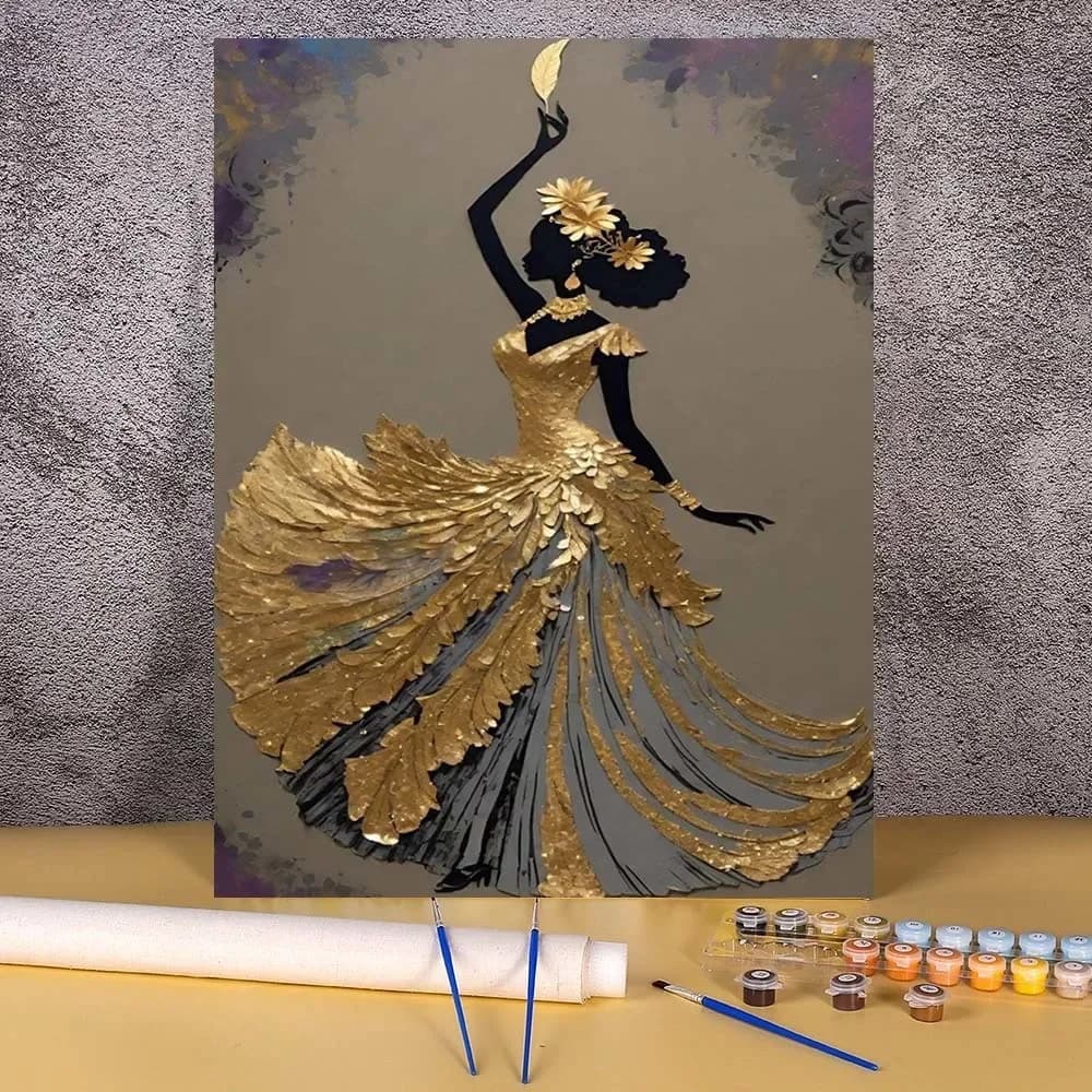 Paint By Numbers For Adult Kit African Dance Women DIY Dropshipping Acrylic Oil Painting Canvas Picture By Number Home Decor