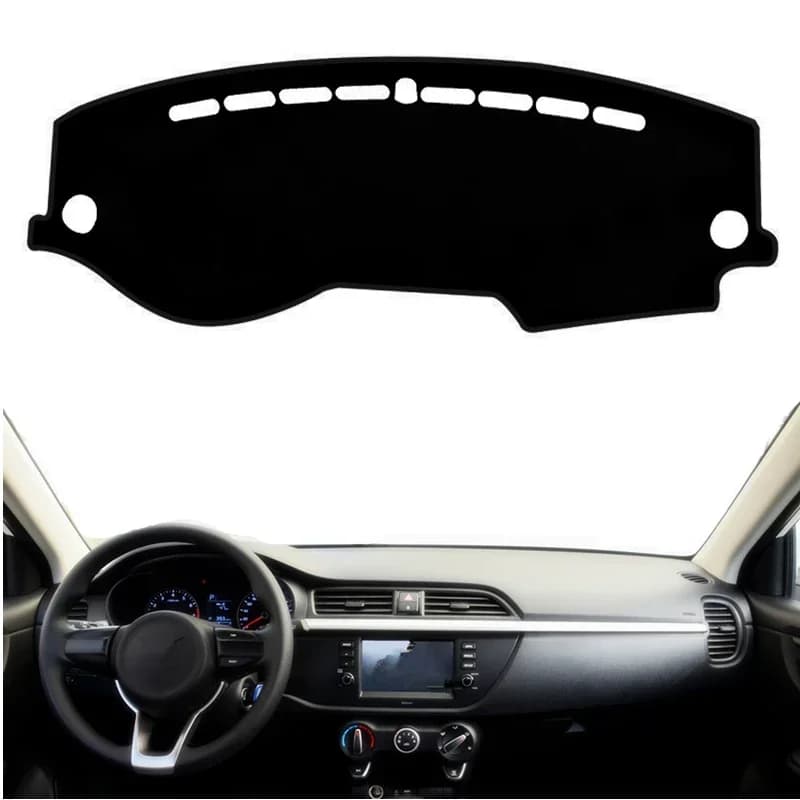 For Russia Kia Rio 4 X-line KX Cross K2 2017-2020 Dashboard Cover Mat Rug Anti-UV Dash Sunshade Carpet Car Accessories