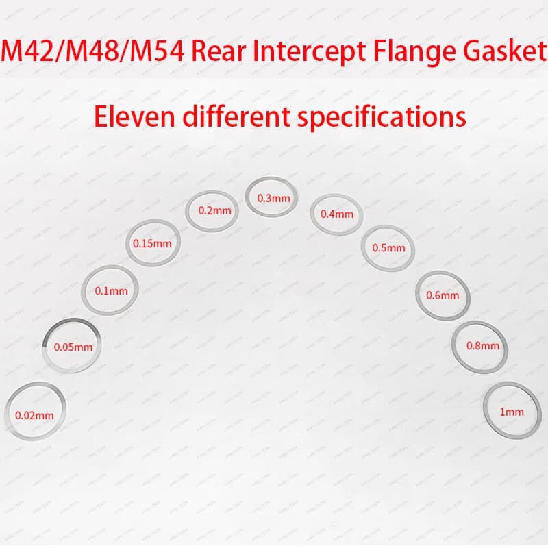 M42 M48 M54 Rear Intercept Flange Gasket 304 Stainless Steel 0.02mm-1mm For Astronomical Telescope Accessories