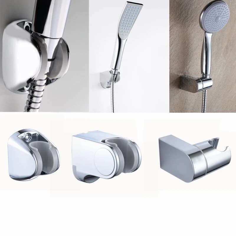Staffa per supporto per doccia portatile regolabile in ABS Staffa per montaggio a parete Base di fissaggio per irrigatore per rubinetto Supporto per soffione a spruzzo Accessori per il bagno