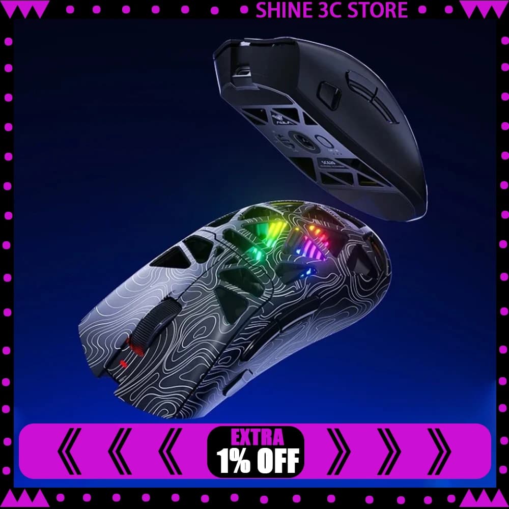 AULA SC620 Wireless Mouse Three-mode FPS Wireless Gaming Mouse Lightweight Esports Bluetooth 2.4g Gamer Accessories Gifts
