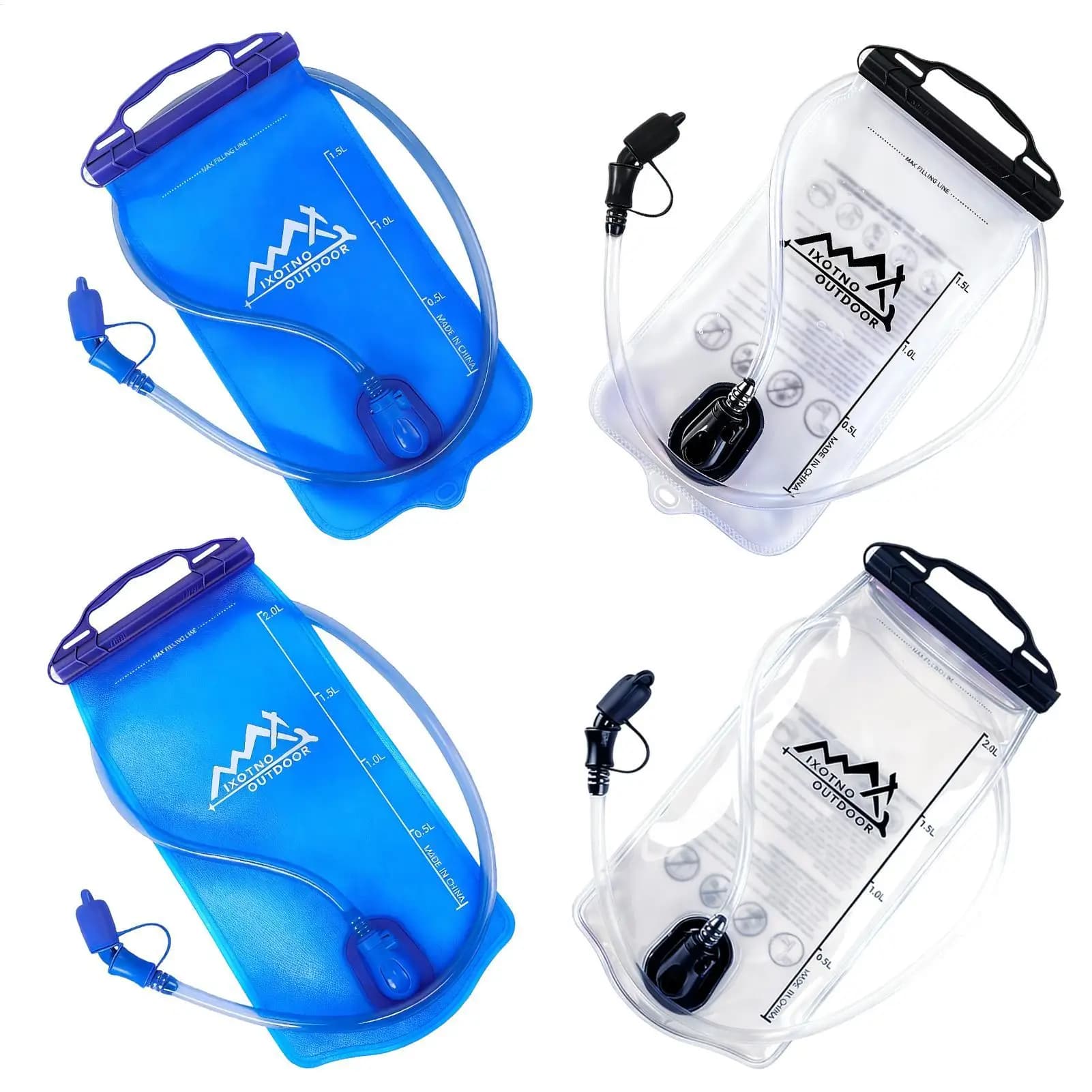 1.5 litre sports water bag with wide opening, leak proof, for running, bottle, water bag, water tank